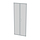 Dveře plechové s perforací LC-50, 42U, šířky 800, dvoukřídlé RAL7035, 1-b zámek - Solarix - Příslušenství
