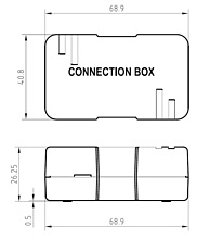 Produkt Spojovací box CAT6A STP 8p8c LSA+/Krone KRJS45-VEB6A - Solarix - Spojovací boxy