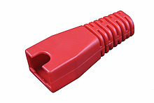Ochrana RJ45 non-snag proof červená S45NSP-RD pro kabely s celkovým průměrem do 5,5 mm - Solarix - Ochrany