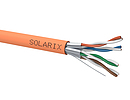 Instalační kabel Solarix CAT6A STP LSOH B2<sub>ca</sub>-s1,d1,a1 650 MHz 500m/cívka SXKD-6A-STP-LSOH-B2ca - Solarix - Kabely drát