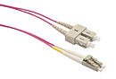 Patch kabel 50/125 LCupc/SCupc MM OM4 1m duplex SXPC-LC/SC-UPC-OM4-1M-D - Solarix - Patch kabely