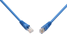 Patch kabel CAT6 UTP PVC 10m modrý snag-proof C6-114BU-10MB - Solarix - Patch kabely