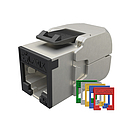 Samořezný keystone Solarix CAT5E STP SXKJ-5E-STP-RAL-SA, RAL FIT moduly, GROUND LOCK - Solarix - Keystony