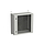 Rozvadeč nástěnný venkovní LC-20 12U 600x300 prosklené dveře 2x1bodový zámek LC-20-12U-63-11-G - Solarix - Venkovní s vyšším IP