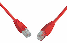 Patch kabel CAT6 SFTP PVC 7m červený snag-proof C6-315RD-7MB - Solarix - Patch kabely