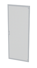 Dveře plechové s perforací LC-50, 42U, šířky 800, RAL7035, 1b zámek - Solarix - Příslušenství