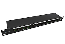 19" patch panel Solarix 24 x RJ45 CAT5E STP 1U SX24-5E-STP-BK-N - Solarix - Patch panely