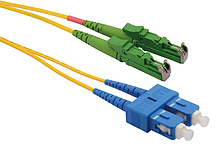 Patch kabel 9/125 E2000apc/SCupc SM OS 3m duplex SXPC-E2000/SC-APC/UPC-OS-3M-D - Solarix - Patch kabely