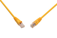 Patch kabel CAT5E UTP PVC 10m žlutý, snag-proof C5E-114YE-10MB - Solarix - Patch kabely