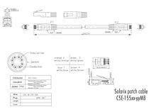 Produkt Patch kabel CAT5E UTP PVC 1m modrý non-snag-proof C5E-155BU-1MB - Solarix - Patch kabely