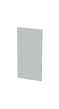 Dveře plechové pro LC-50, 24U, šířky 600, plné, RAL 7035, 1-bodový zámek - Solarix - Příslušenství