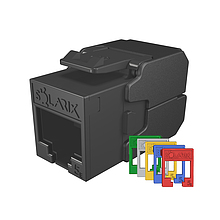 Samořezný keystone Solarix CAT5E UTP SXKJ-5E-UTP-RAL-SA, RAL FIT moduly, SECURE CAP - Solarix - Keystony