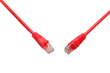 Patch kabel CAT6 UTP PVC 3m červený snag-proof C6-114RD-3MB - Solarix - Patch kabely