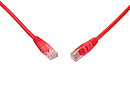 Patch kabel CAT5E UTP PVC 3m červený non-snag-proof C5E-155RD-3MB - Solarix - Patch kabely