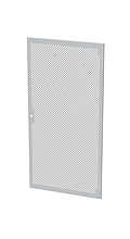 Dveře plechové s perforací LC-50, 33U, šířky 800, RAL7035, 1-bodový zámek - Solarix - Příslušenství