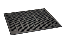 Filtrační mřížka s filtrační vložkou pro ventilační jednotky VJ-Rx barvy černá RAL9005 - Solarix - Příslušenství