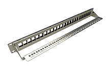 Produkt 19" modulární neosazený patch panel Solarix 24 portů 1U SX24M-0-STP-BK-UNI-N - Solarix - Patch panely