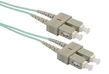 Patch kabel Solarix 50/125 SCupc/SCupc MM OM3 3m duplex SXPC-SC/SC-UPC-OM3-3M-D - Solarix - Patch kabely