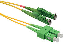 Patch kabel 9/125 E2000apc/SCapc SM OS 5m duplex SXPC-E2000/SC-APC-OS-5M-D - Solarix - Patch kabely