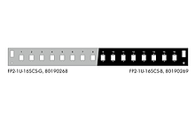 Produkt Čelo optické vany 1U pro 16SC simplex/LC duplex/E2000 BK s montážními otvory v2 FP2-1U-16SCS-B - Solarix - Optické vany a čela