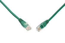 Patch kabel CAT5E UTP PVC 0,5m zelený non-snag-proof C5E-155GR-0,5MB - Solarix - Patch kabely