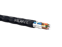 Zafukovací kabel MICRO Solarix 48vl 9/125 HDPE F<sub>ca</sub> černý SXKO-MICRO-48-OS-HDPE - Solarix - Kabel optický