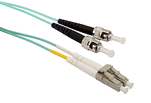 Patch kabel Solarix 50/125 LCupc/STupc MM OM3 2m duplex SXPC-LC/ST-UPC-OM3-2M-D - Solarix - Patch kabely