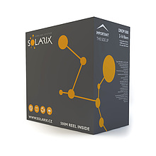 Produkt DROP1000 kabel Solarix 02vl 9/125 2,8mm LSOH E<sub>ca</sub> černý 1000m SXKO-DROP-2-OS-LSOH - Solarix - Kabel optický