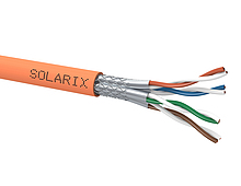 Instalační kabel Solarix CAT7 SSTP LSOHFR B2<sub>ca</sub>-s1,d1,a1 1000 MHz 500m/cívka SXKD-7-SSTP-LSOHFR-B2ca - Solarix - Kabely drát