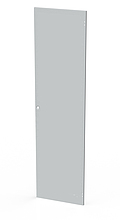 Dveře plechové pro LC-50, 45U, šířky 600, plné, RAL 7035, 1-bodový zámek - Solarix - Příslušenství