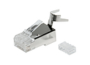Konektor RJ45 CAT6 STP 8p8c stíněný skládaný na drát KRJS45/6SLD - Solarix - Konektory