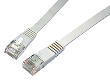 Patch kabel plochý CAT6 UTP LSOH 3m šedý non-snag-proof C6-111GY-3MB - Solarix - Patch kabely ploché