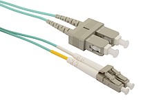 Patch kabel Solarix 50/125 LCupc/SCupc MM OM3 1m duplex SXPC-LC/SC-UPC-OM3-1M-D - Solarix - Patch kabely
