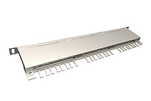 Produkt 19" patch panel Solarix 24xRJ45 CAT6 STP s vyvazovací lištou 0,5U SX24HD-6-STP-SL - Solarix - Patch panely