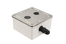 Průmyslový box Solarix s nerez čelem pro 2 x zásuvkový modul IP67 SX2-IN-0-GY - Solarix - Zásuvky