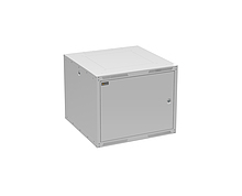 Rozvaděč nástěnný GrandN DUO 9U 600mm, dveře plech, RAL 7035, GrandND-9U-66-21-G - Solarix - Nástěnné 19"