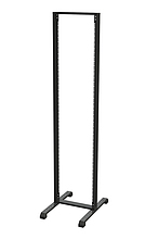 Výstavní 19" rám, 45U bez soklů, BK VVR-45-B - Solarix - Otevřené rámy 19"