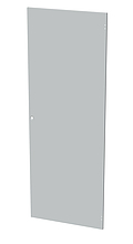 Dveře plechové pro LC-50, 45U, šířky 800, plné, RAL 7035, 1-bodový zámek - Solarix - Příslušenství