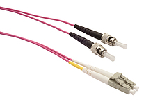 Patch kabel 50/125 LCupc/STupc MM OM4 3m duplex SXPC-LC/ST-UPC-OM4-3M-D - Solarix - Patch kabely