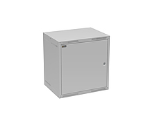 Rozvaděč nástěnný GrandN 12U 450mm, dveře plech, RAL 7035, GrandN-12U-645-21-G - Solarix - Nástěnné 19"