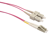 Patch kabel 50/125 LCupc/SCupc MM OM4 5m duplex SXPC-LC/SC-UPC-OM4-5M-D - Solarix - Patch kabely