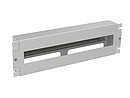 Instalační panel 3U s DIN lištou do 19" rozvaděče, RAL 7035, RAIL-3U-DIN - Solarix - 19" příslušenství