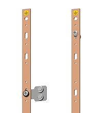 Uzemňovací lišta Cu 5X20 42U se závitem M6 - Solarix - Příslušenství