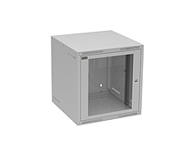Rozvaděč nástěnný GrandN 12U 600mm, dveře sklo, RAL 7035, GrandN-12U-66-11-G - Solarix - Nástěnné 19"