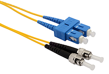 Patch kabel 9/125 SCupc/STupc SM OS 2m duplex SXPC-SC/ST-UPC-OS-2M-D - Solarix - Patch kabely