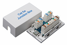 Spojovací box CAT5E UTP 8p8c LSA+/Krone KRJ45-VEB5 - Solarix - Spojovací boxy