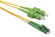 Patch kabel 9/125 LCapc/SCapc SM OS 1m duplex SXPC-LC/SC-APC-OS-1M-D - Solarix - Patch kabely