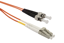 Patch kabel Solarix 50/125 LCupc/STupc MM OM2 2m duplex SXPC-LC/ST-UPC-OM2-2M-D - Solarix - Patch kabely