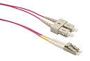Patch kabel 50/125 LCupc/SCupc MM OM4 2m duplex SXPC-LC/SC-UPC-OM4-2M-D - Solarix - Patch kabely