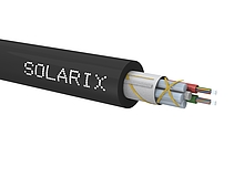 Venkovní kabel ADSS 4KN Solarix 12vl 9/125 PE F<sub>ca</sub> černý SXKO-ADSS-4KN-12-OS-PE-P - Solarix - Kabel optický